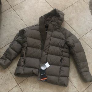 NWT $300 Lululemon Men’s Wunder Puff Super Warm Down Jacket Coat SzL Nomad Taupe